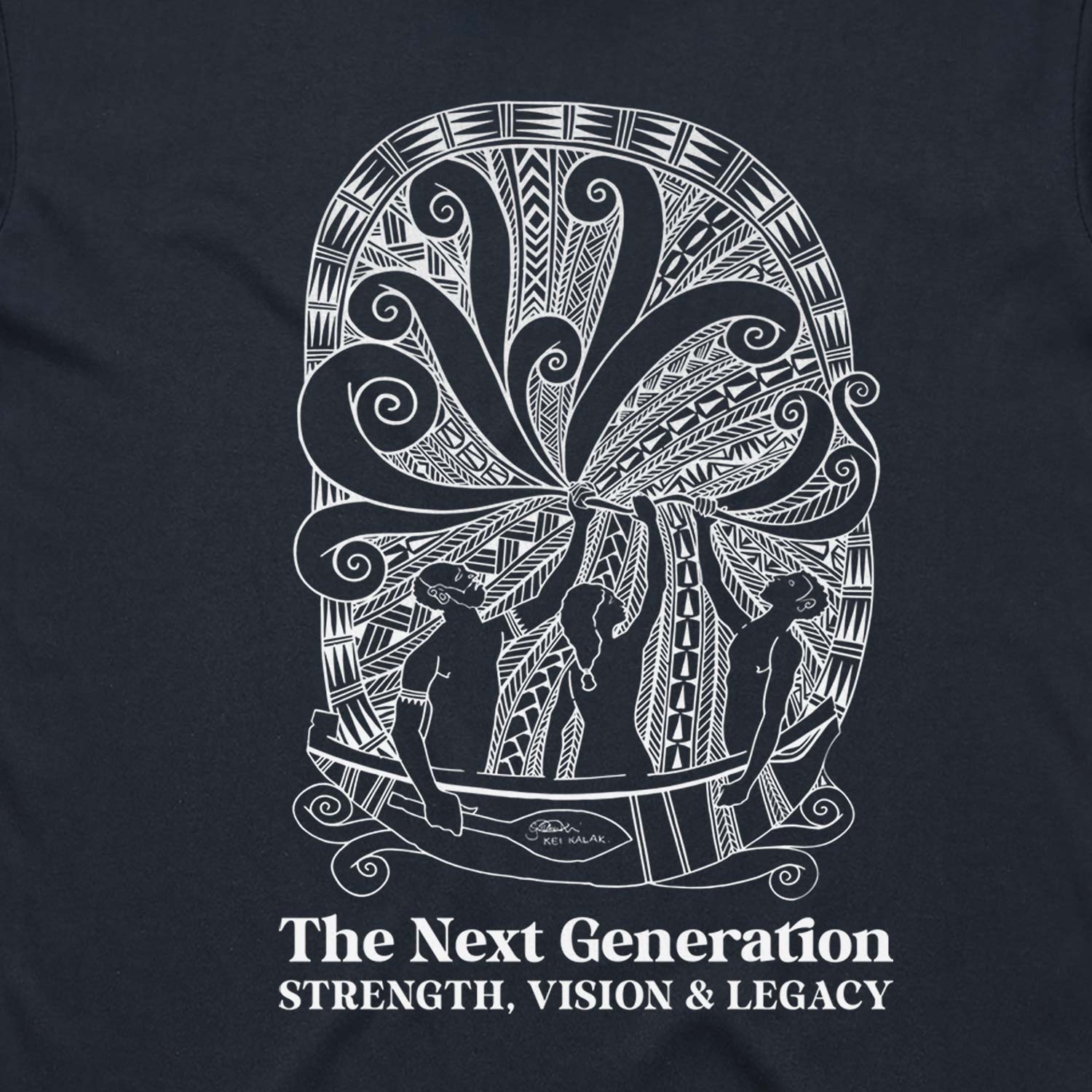 SALE - T-shirt, Our Future - NAIDOC 2025 (navy blue, XXL)
