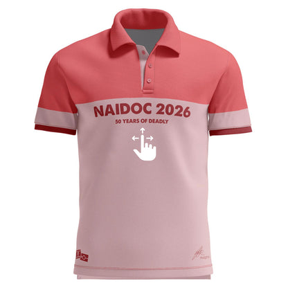 Fire, Water and Country (Studio) Bamboo Polo Shirt - NAIDOC 2026