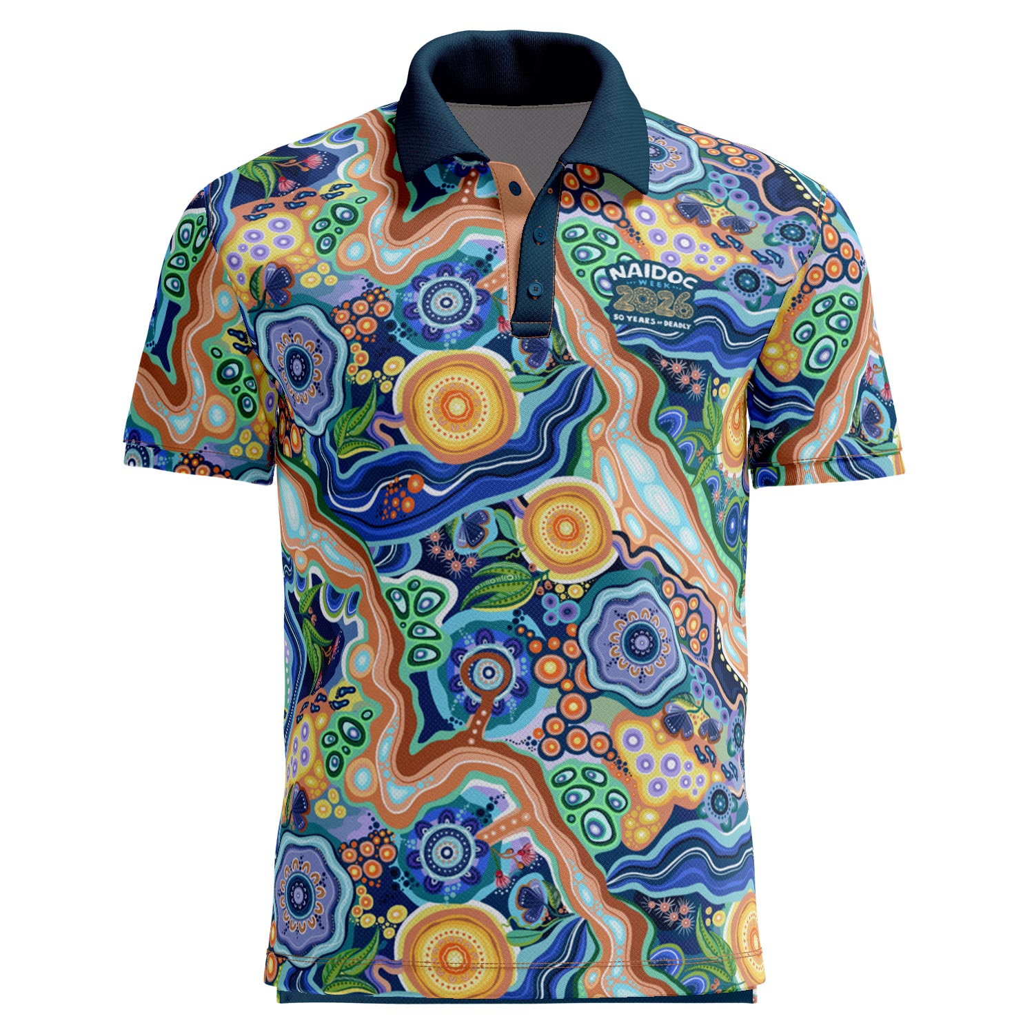 One Spirit, 50 Years (Max) Standard Polo Shirt - NAIDOC 2026