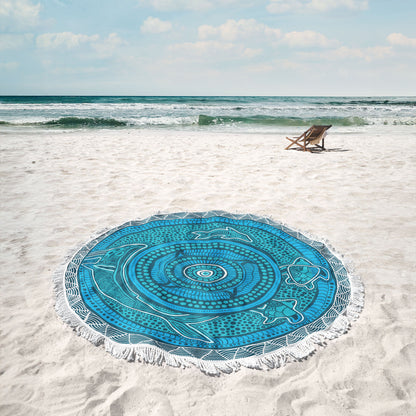 Round Beach Towel, Under The Garuwa