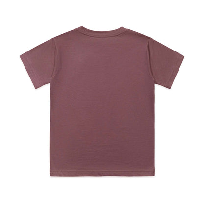 SALE - Strength Through Language Kids Cotton T-shirt | washed plum