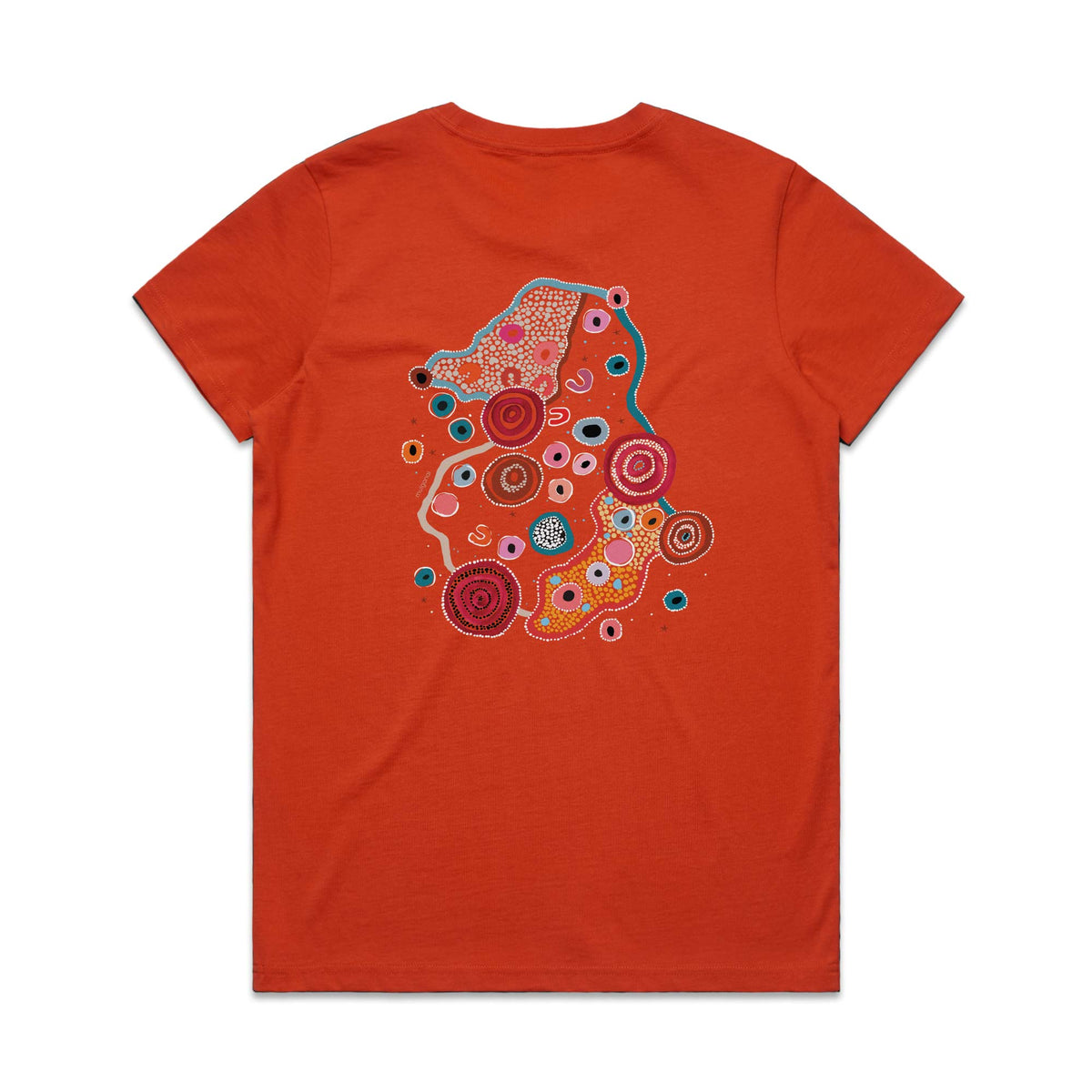 Fire Water Country Women's Cotton T-shirt - Autumn