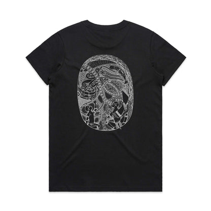 Kaikazi Ia Women's Cotton T-shirt - Black