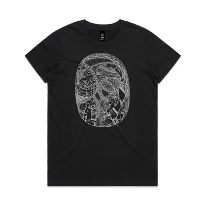 Kaikazi Ia Women's Cotton T-shirt - Black