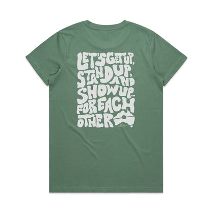 For Each Other Women's Cotton T-shirt - Sage