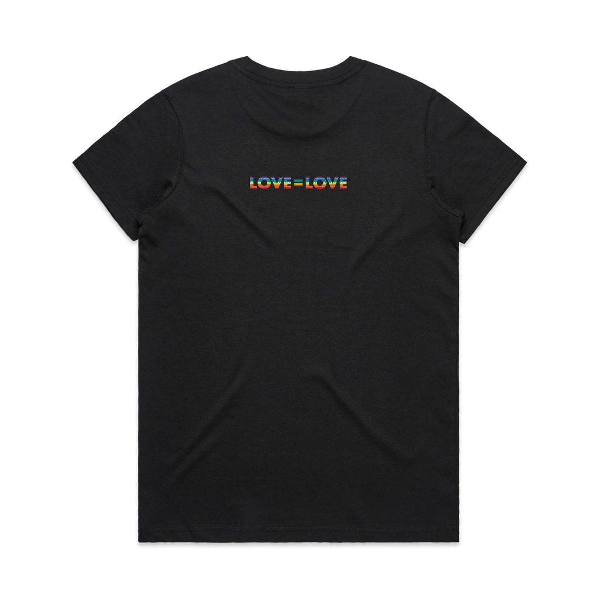 Love Is Love Women's Cotton T-shirt - Black