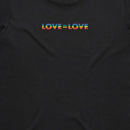 Love Is Love Women's Cotton T-shirt - Black