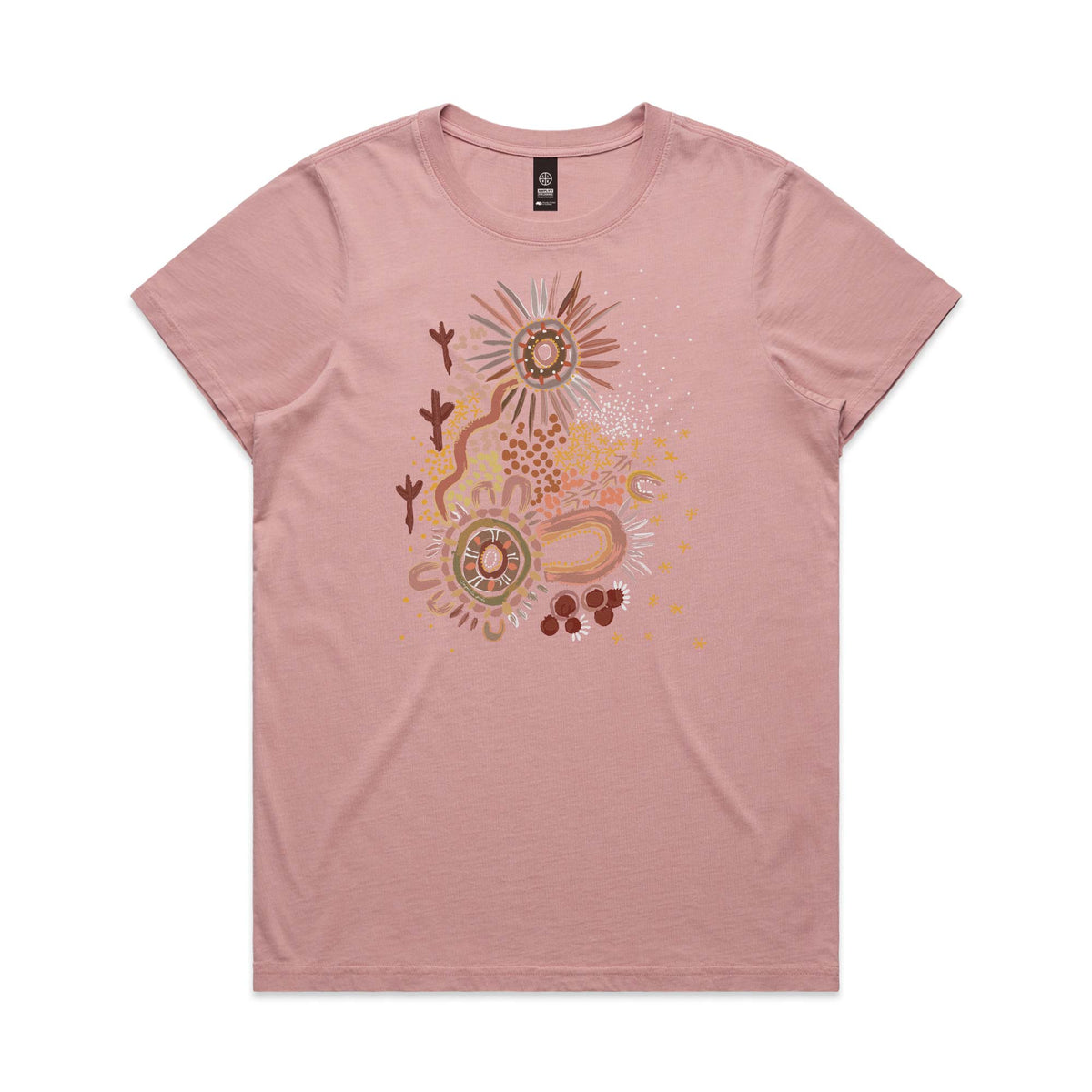 New Generation Women's Cotton T-shirt - Dusty pink