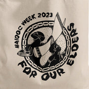 SALE / Cotton Tote Bag, For Our Elders (monochrome) NAIDOC/2023